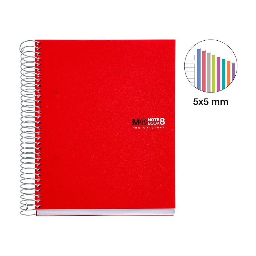 Amazon.com : Miquelrius Premium A5 8-Subject Spiral Notebook